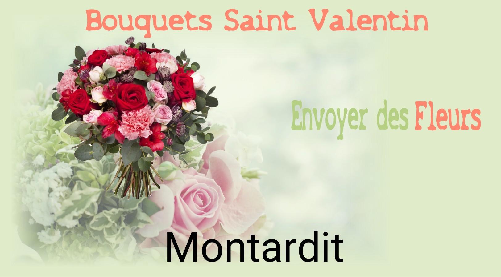 Roses de Saint-Valentin livrées à Montardit